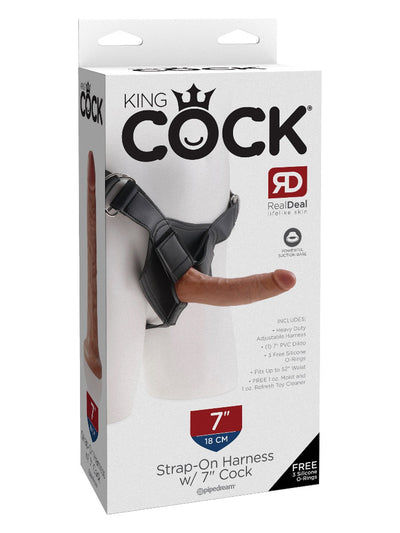 King Cock Strap-On Harness Set  More Toys Pipedream Products Medium Tan