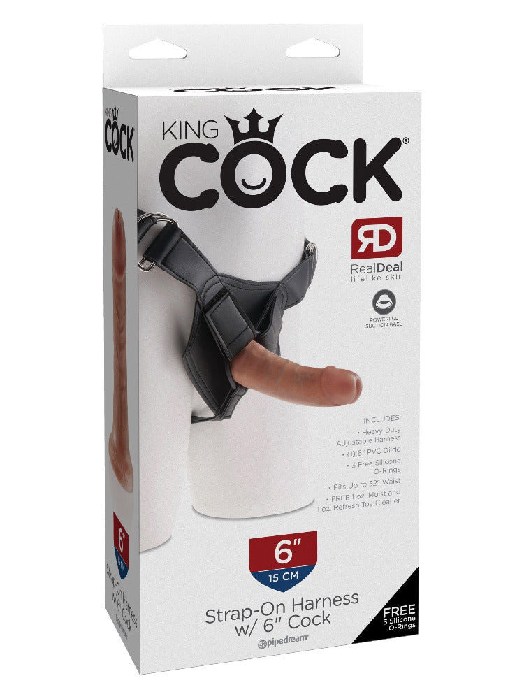 King Cock Strap-On Harness Set  More Toys Pipedream Products Small Tan