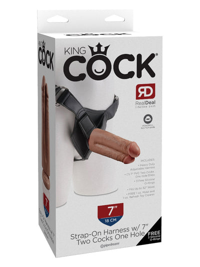 King Cock Two Cocks One Hole Harness Set More Toys Pipedream Products 