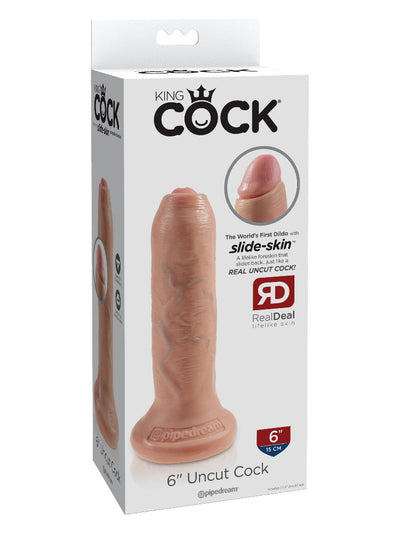 King Cock Uncut Realistic Dildo Dildos Pipedream Products Small Light 