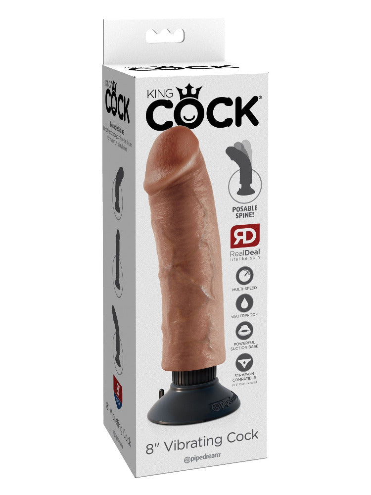King Cock Vibrating Posable Cock Dildos Pipedream Products