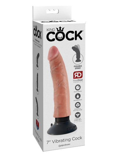 King Cock Vibrating Posable Cock Dildos Pipedream Products