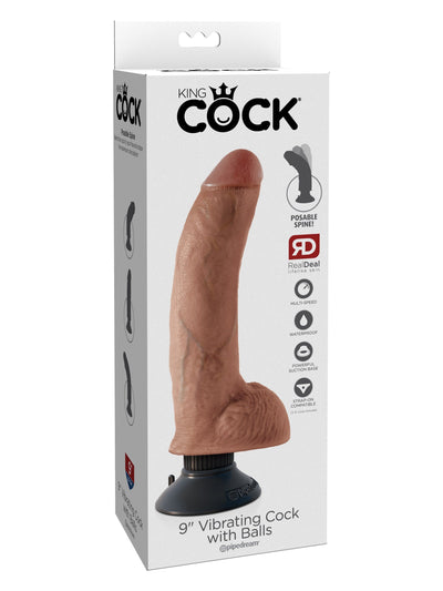 King Cock Vibrating Dildo with Balls Dildos Pipedream Products
