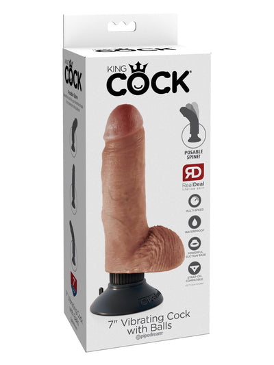 King Cock Vibrating Dildo with Balls Dildos Pipedream Products