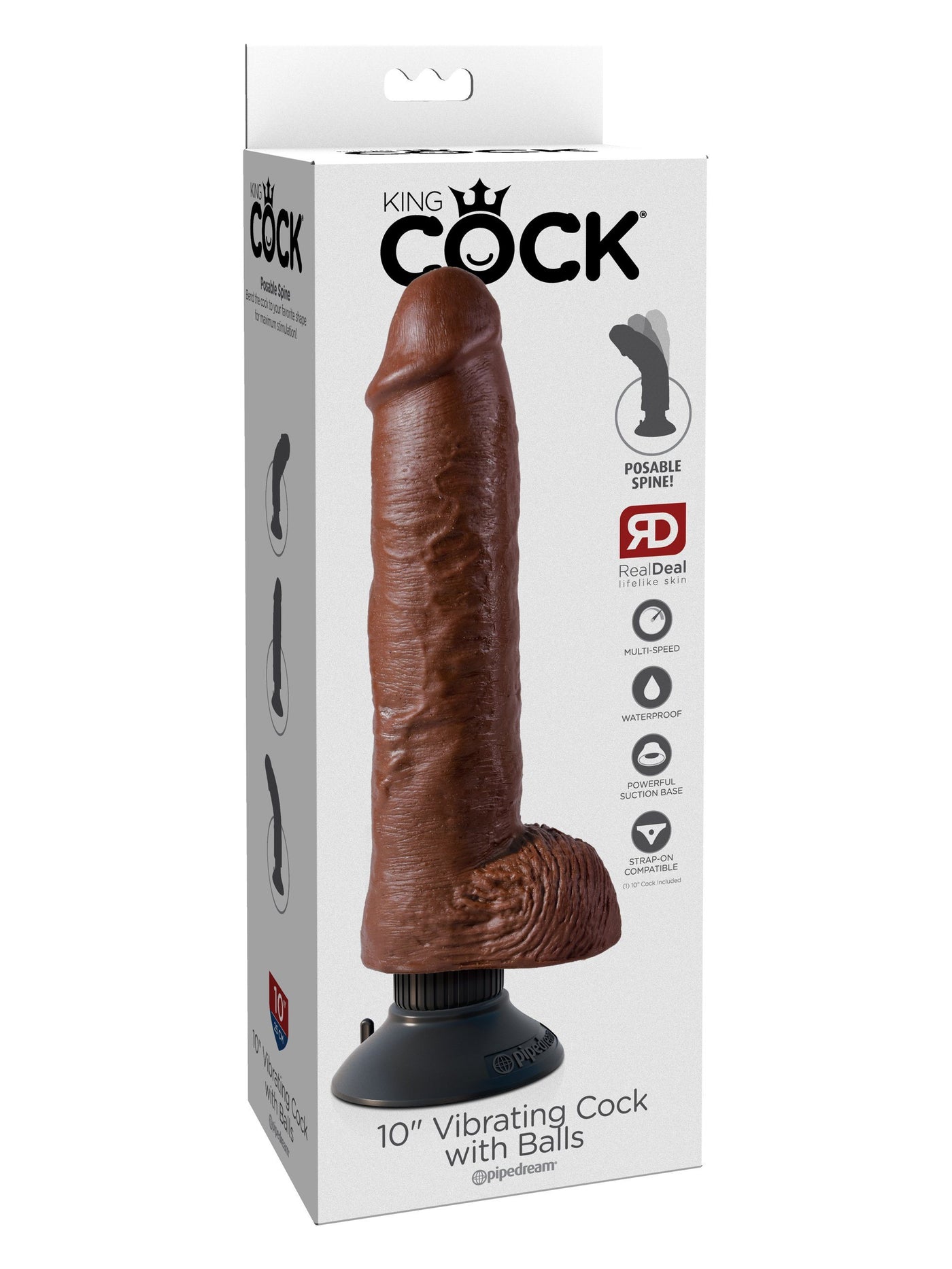 King Cock Vibrating Dildo with Balls Dildos Pipedream Products