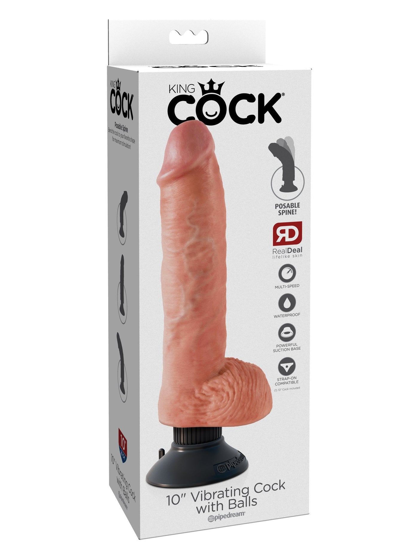King Cock Vibrating Dildo with Balls Dildos Pipedream Products