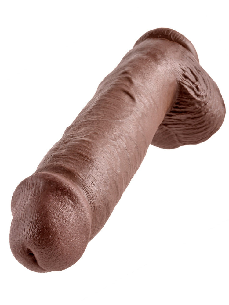 King Cock Realistic Dildo with Balls Dildos Pipedream Products Dark