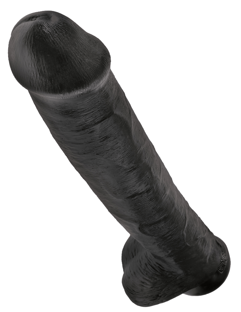 King Cock Realistic Dildo with Balls Dildos Pipedream Products Black