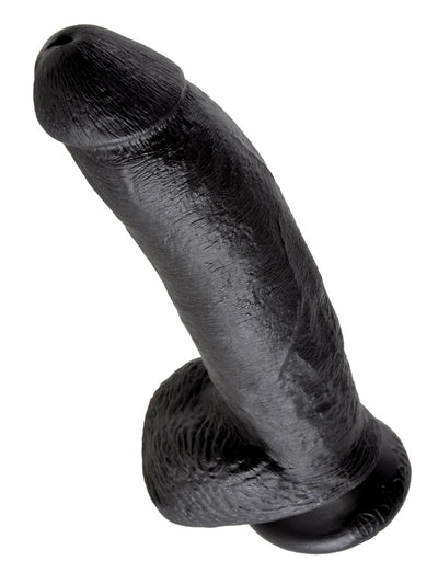 King Cock Realistic Dildo with Balls Dildos Pipedream Products Black