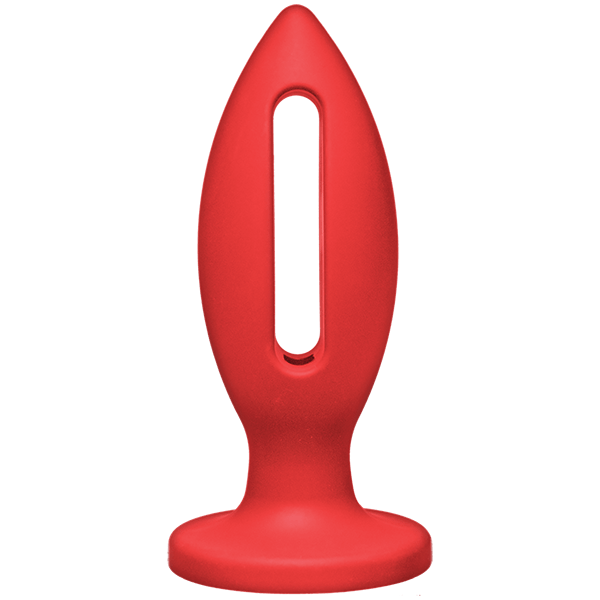 KINK Water Works Lube Luge Butt Plug Anal Toys Doc Johnson Red Medium