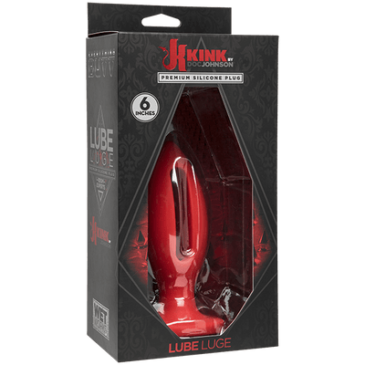 KINK Water Works Lube Luge Butt Plug Anal Toys Doc Johnson Red Large