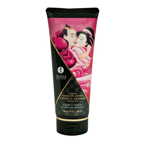 Delectable Creamy Kissable Massage Cream Lubes and Massage Shunga 7 oz Raspberry Emotion