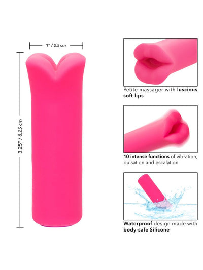 Kyst Lips Rechargeable Mini Massager Masturbators California Exotic Novelties Pink 