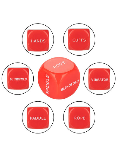 Let’s Get Kinky Adult Bondage Dice Game Novelties and Games CalExotics Red/White