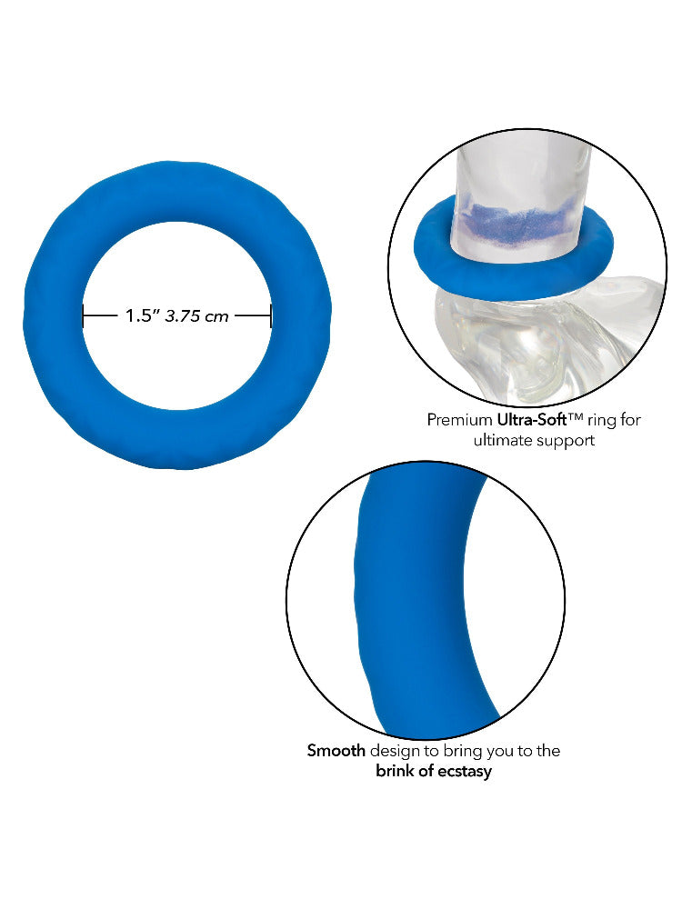 Link Up Ultra-Soft Max Penis Enhancer Ring More Toys CalExotics Blue