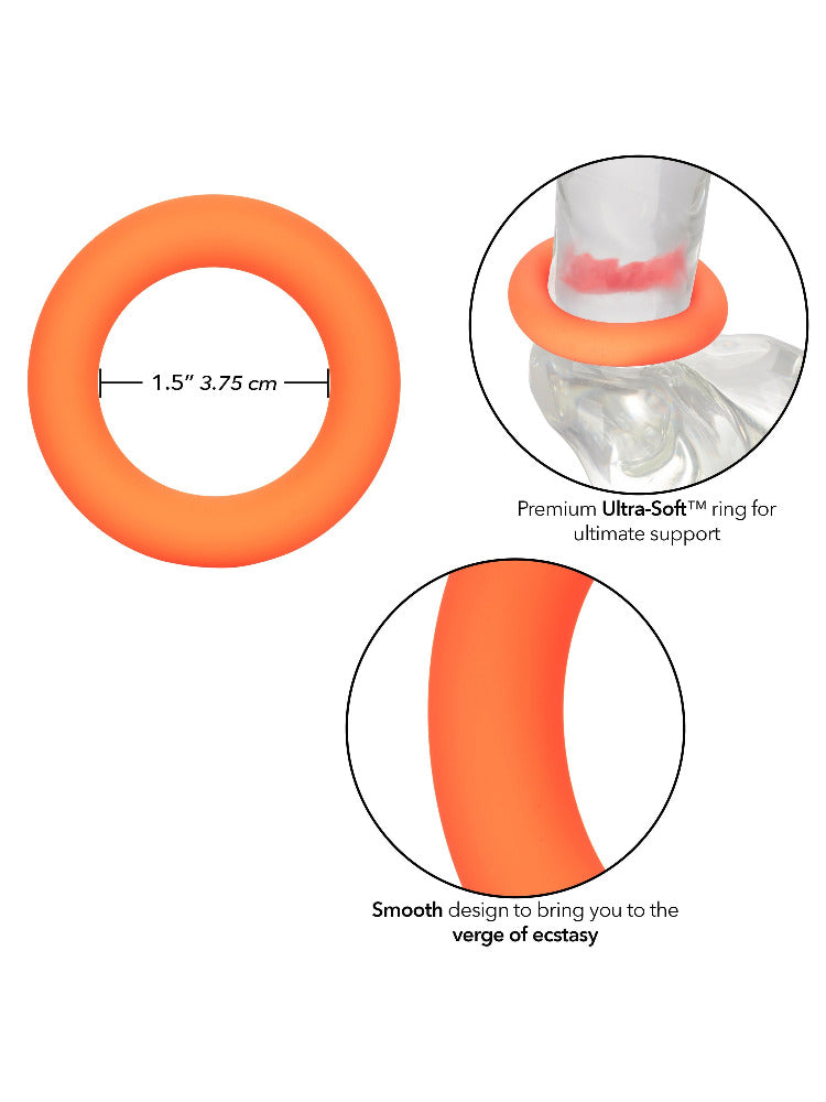 Link Up Ultra-Soft Verge Enhancer Ring More Toys CalExotics Orange
