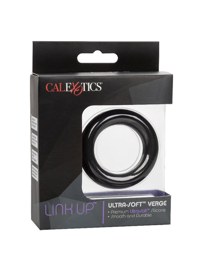 Link Up Ultra-Soft Verge Enhancer Ring More Toys CalExotics Black