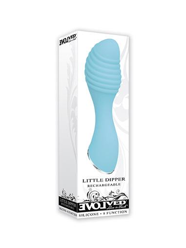 Little Dipper Silicone Waterproof Vibrator Vibrators Evolved Novelties Blue