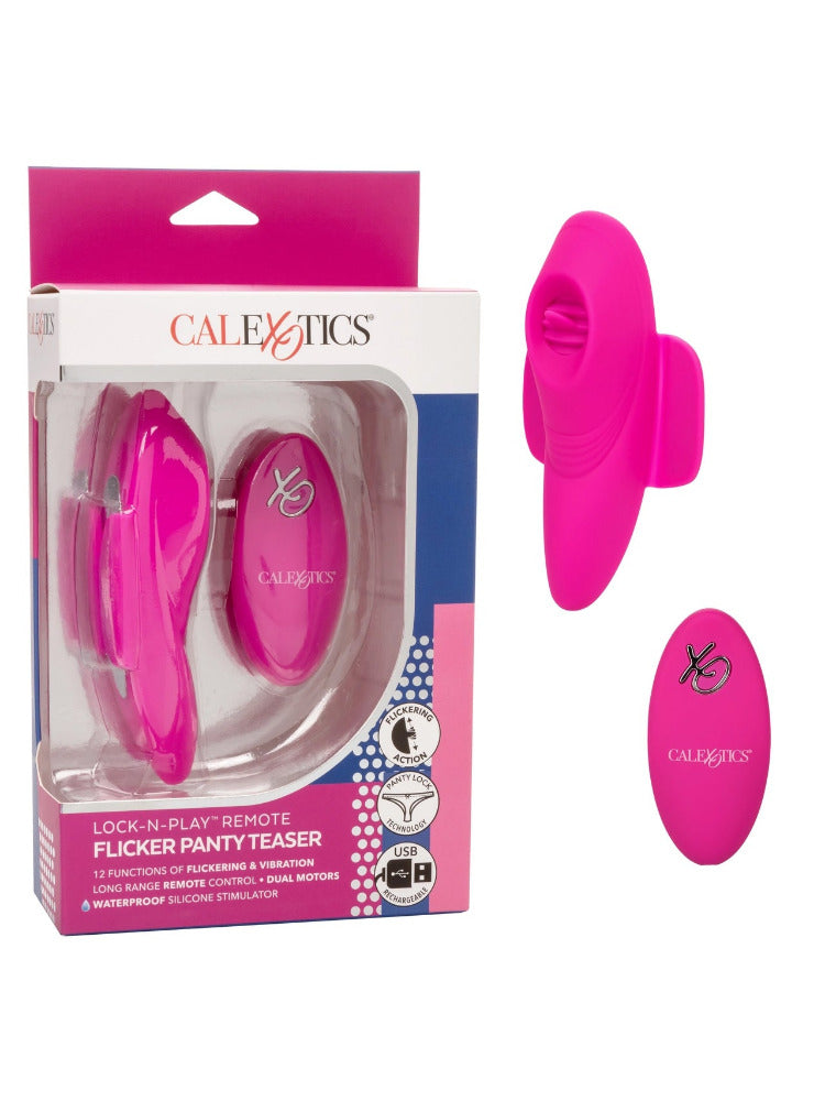 Lock-N-Play Remote Flicker Panty Teaser More Toys CalExotics Pink