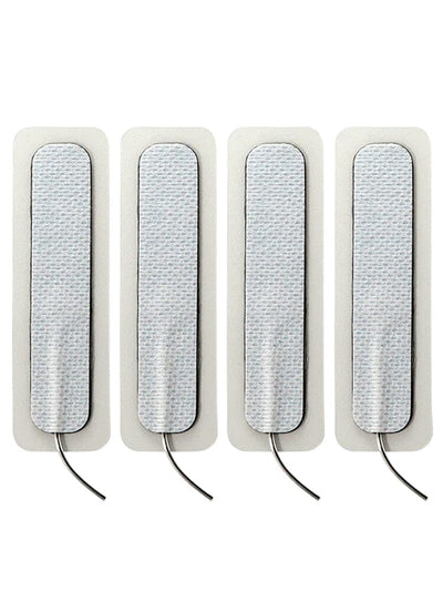 ElectraStim Self-Adhesive Long Electra-Pads Bondage & Fetish Cyrex White 4 pack