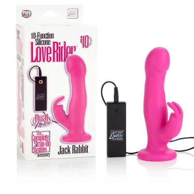 Silicone Love Rider Jack Rabbit Vibrator Vibrators California Exotic Novelties Pink