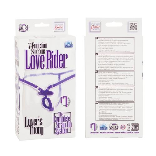 Silicone Love Rider Lover’s Thong  More Toys California Exotics Novelties Purple
