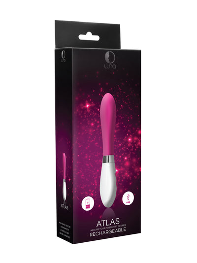 Luna: Atlas Silicone Rechargeable Vibrator Vibrators Shots America Pink