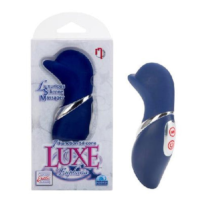 Luxe Euphoria Waterproof Personal Massager Vibrators CalExotics Blue