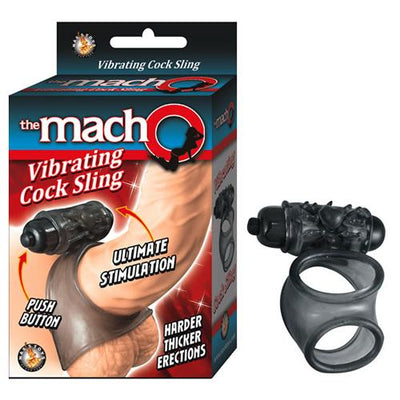 The Macho Vibrating Cock Sling More Toys Nasstoys Black