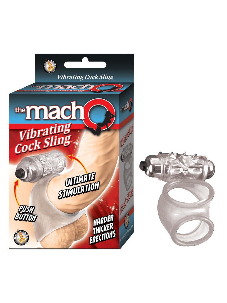 The Macho Vibrating Cock Sling More Toys Nasstoys Clear 