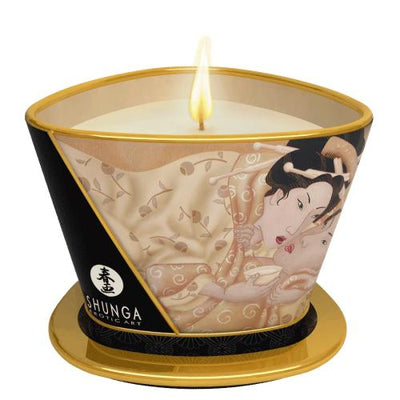 Aromatic Natural Soy-Based Massage Candle Lubes and Massage Shunga 5.7 oz Vanilla