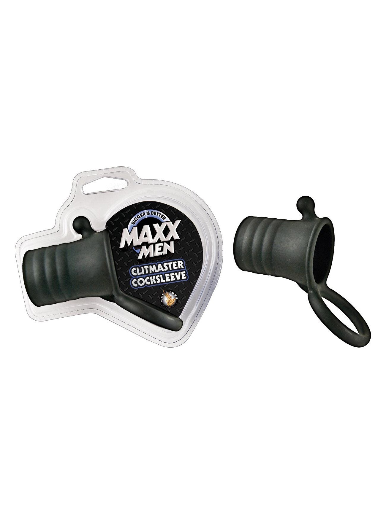 Maxx Men Clitmaster Cock Ring & Sleeve More Toys NassToys Black