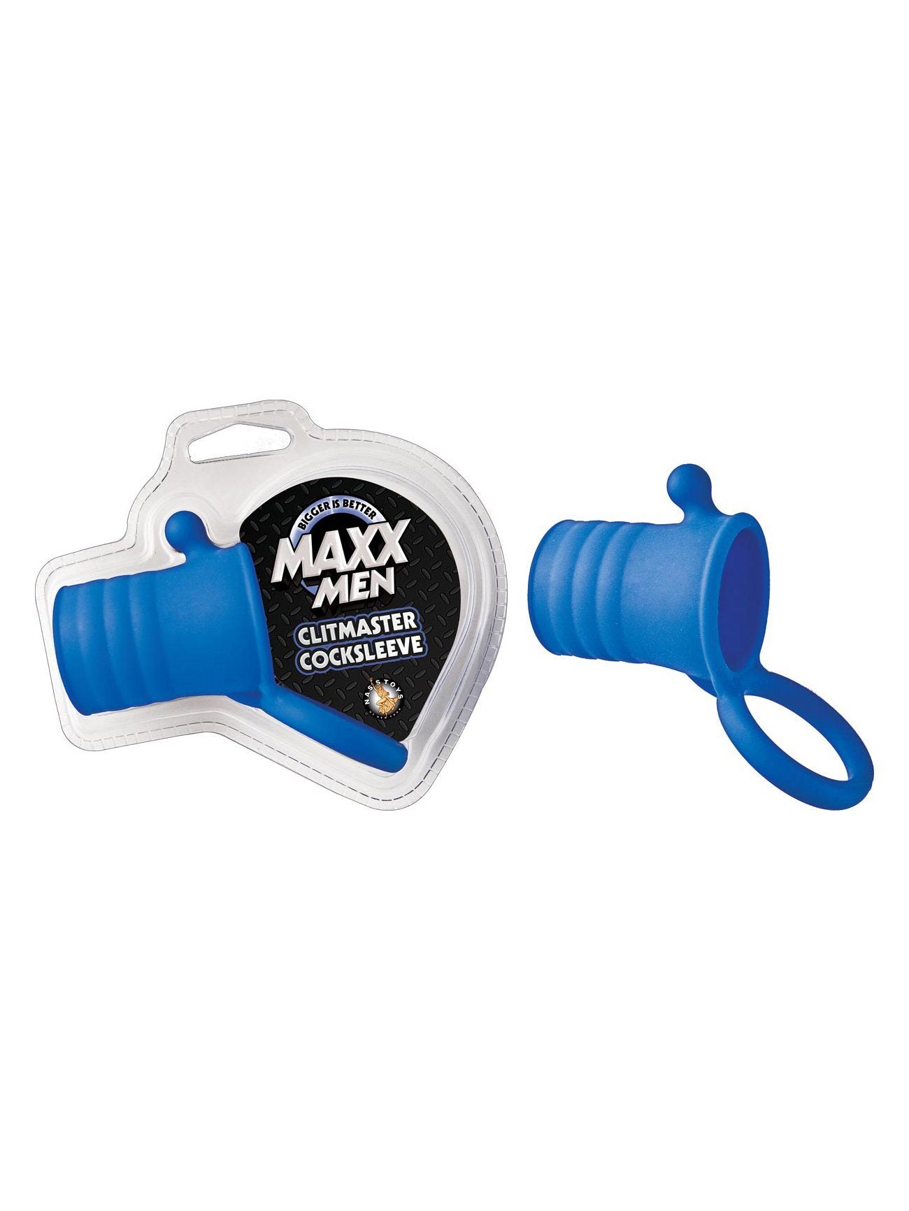 Maxx Men Clitmaster Cock Ring & Sleeve More Toys NassToys Blue