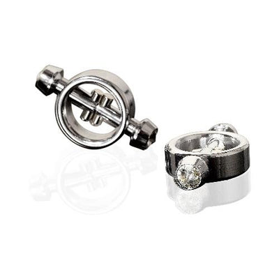 Metal Worx Magnetic Nipple Clamps Bondage & Fetish Pipedream Products Silver