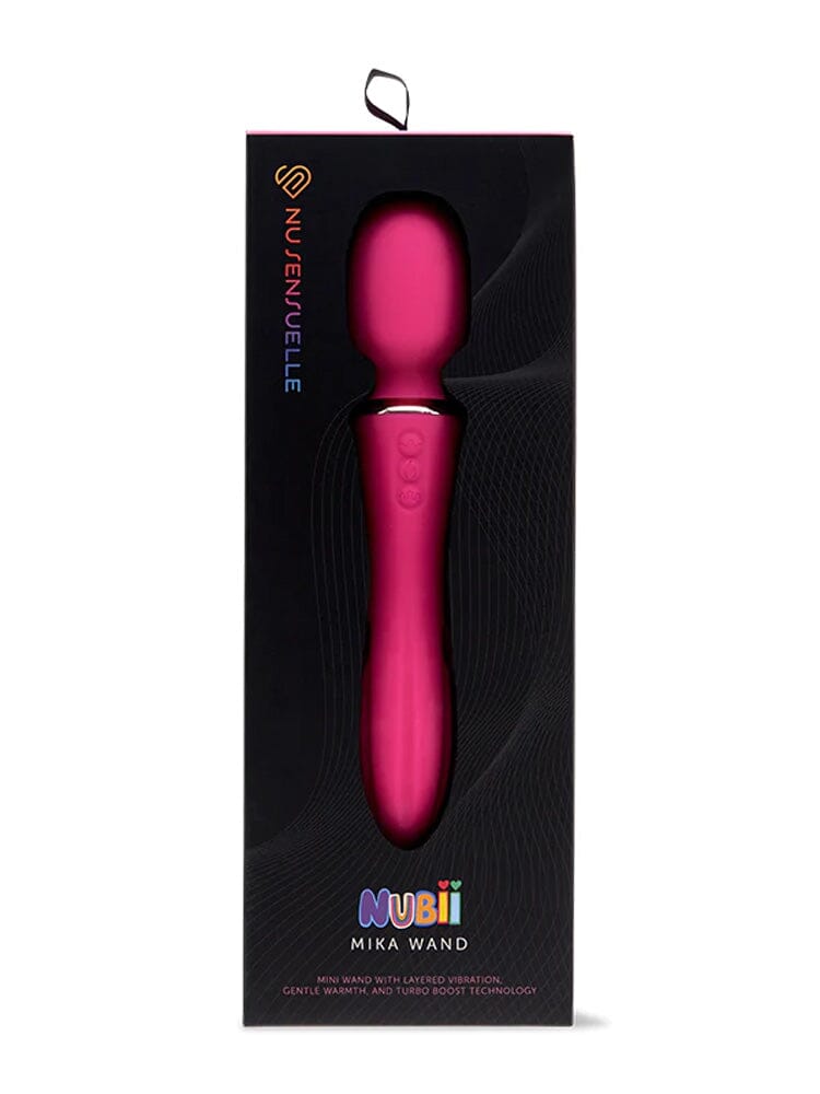 NUBII Mika Rechargeable Silicone Wand Vibrators Nu Sensuelle Pink