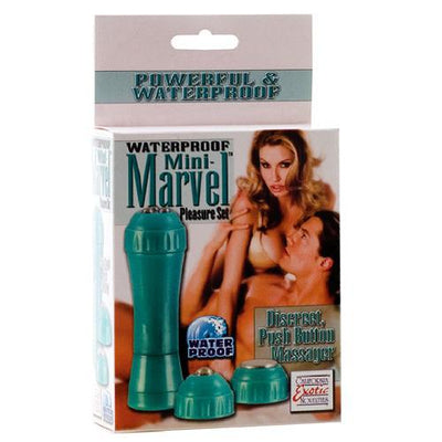 Mini Marvel Pleasure Set Pocket Rocket Kit Vibrators California Exotic Novelties Teal