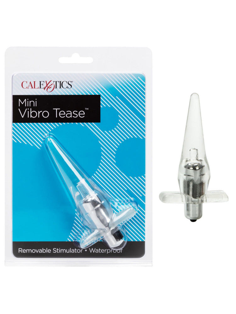 Mini Vibro Tease Anal Probe Anal CalExotics Clear 