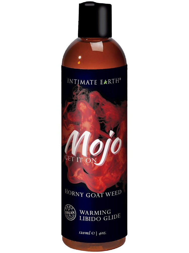 MOJO Horny Goat Weed Warming Libido Glide Lubes and Massage Intimate Earth 