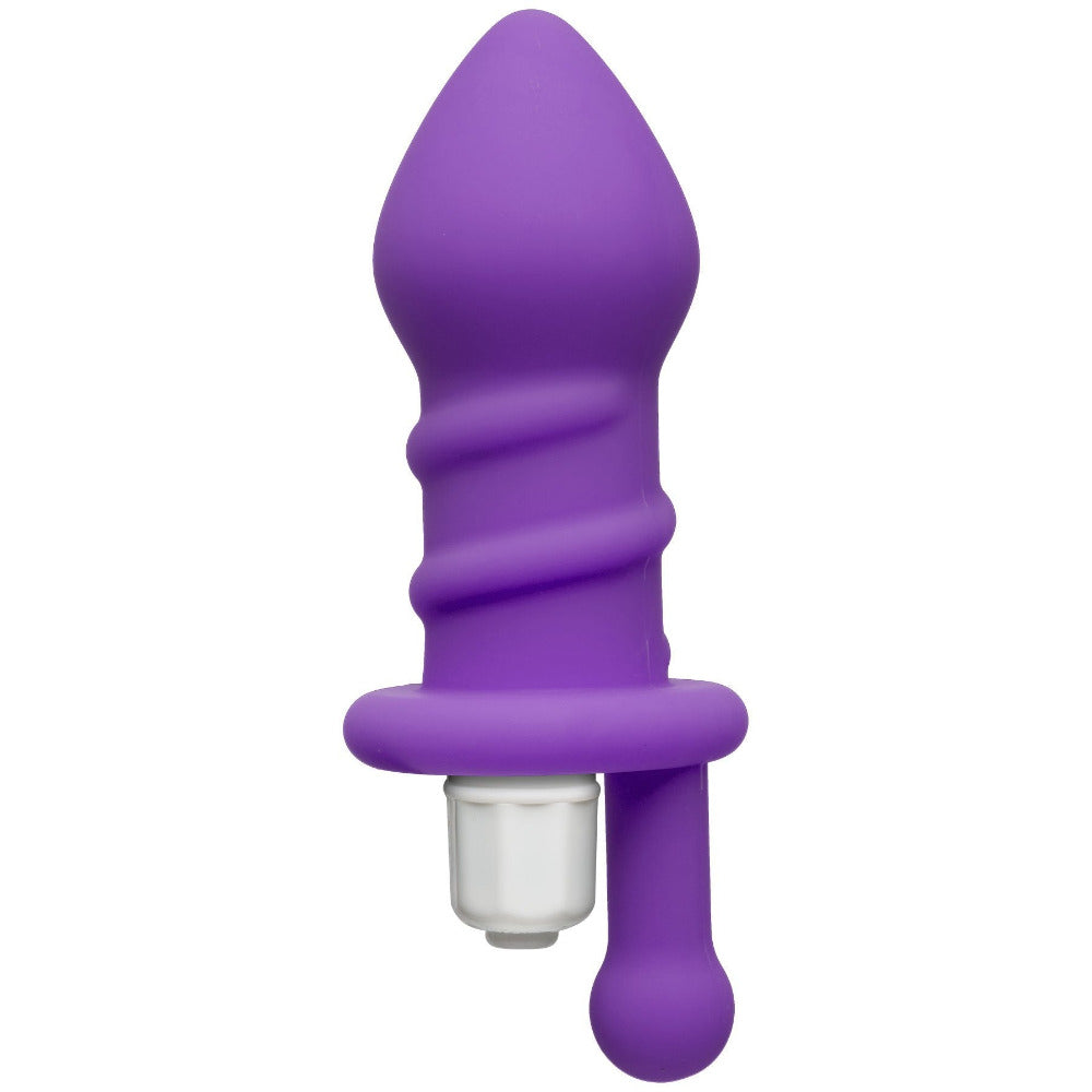 Mood Juicy Swirled Vibrating Butt Plug Anal Toys Doc Johnson Purple