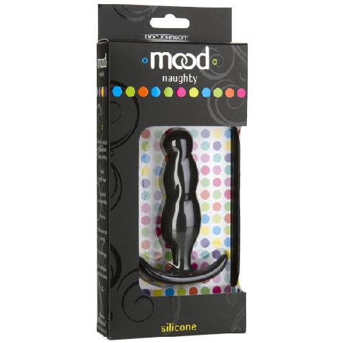 Mood Naughty 3 Ergonomic Silicone Butt Plug Anal Toys Black Medium
