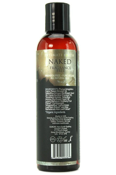 Naked All-Natural Aromatherapy Massage Oil Lubes and Massage Intimate Earth 4 fl. Oz.