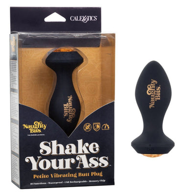 Naughty Bits Shake Your Ass Anal Plug Anal Toys CalExotics Black/Gold