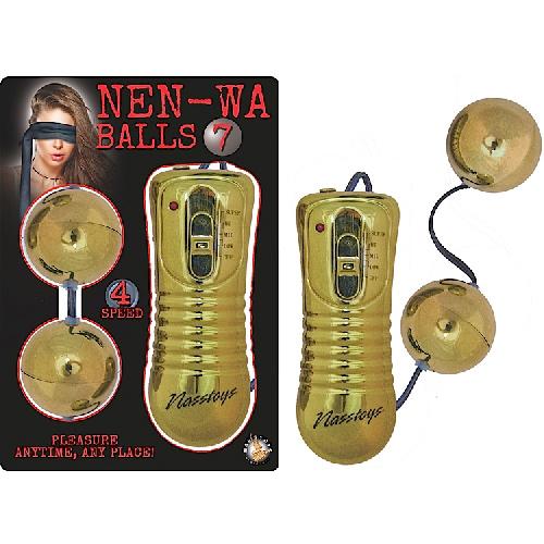 Nen-Wa Balls Vibrating Kegel Balls More Toys Nasstoys Gold 
