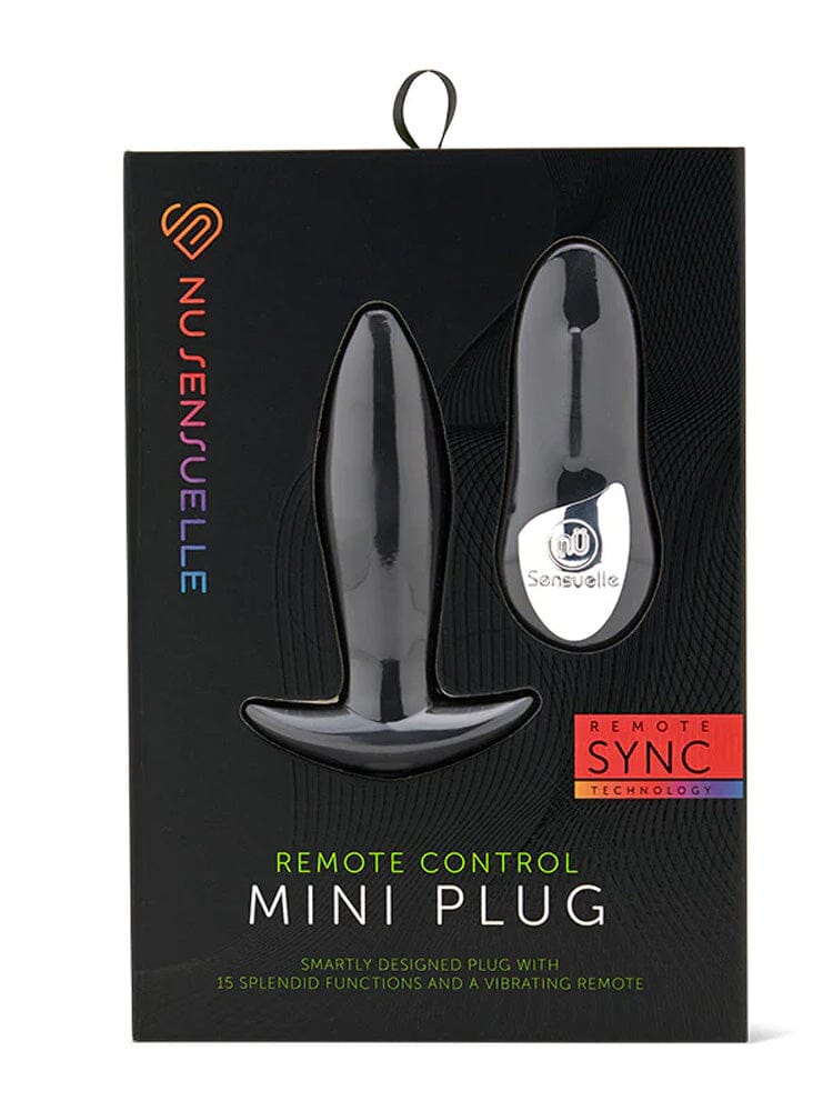 Rechargeable Silicone Remote Mini Anal Plug Anal Toys Nu Sensuelle Black