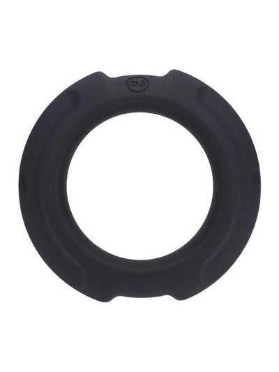 OptiMALE FlexiSteel Silicone Cock Ring More Toys Doc Johnson Large Black 