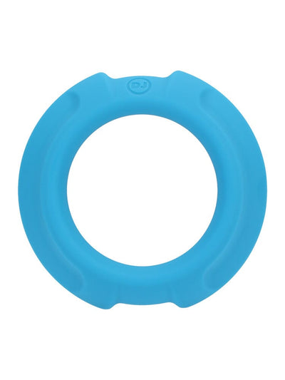 OptiMALE FlexiSteel Silicone Cock Ring More Toys Doc Johnson Large Blue