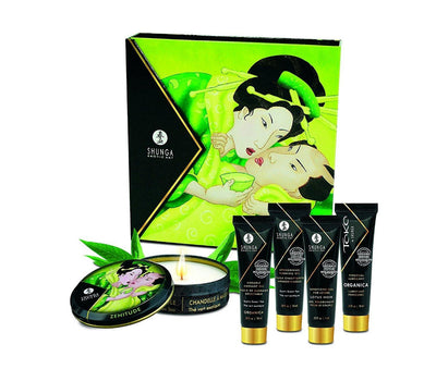 Organica Geisha’s Secret Massage Kit Lubes and Massage Shunga Exotic Green Tea