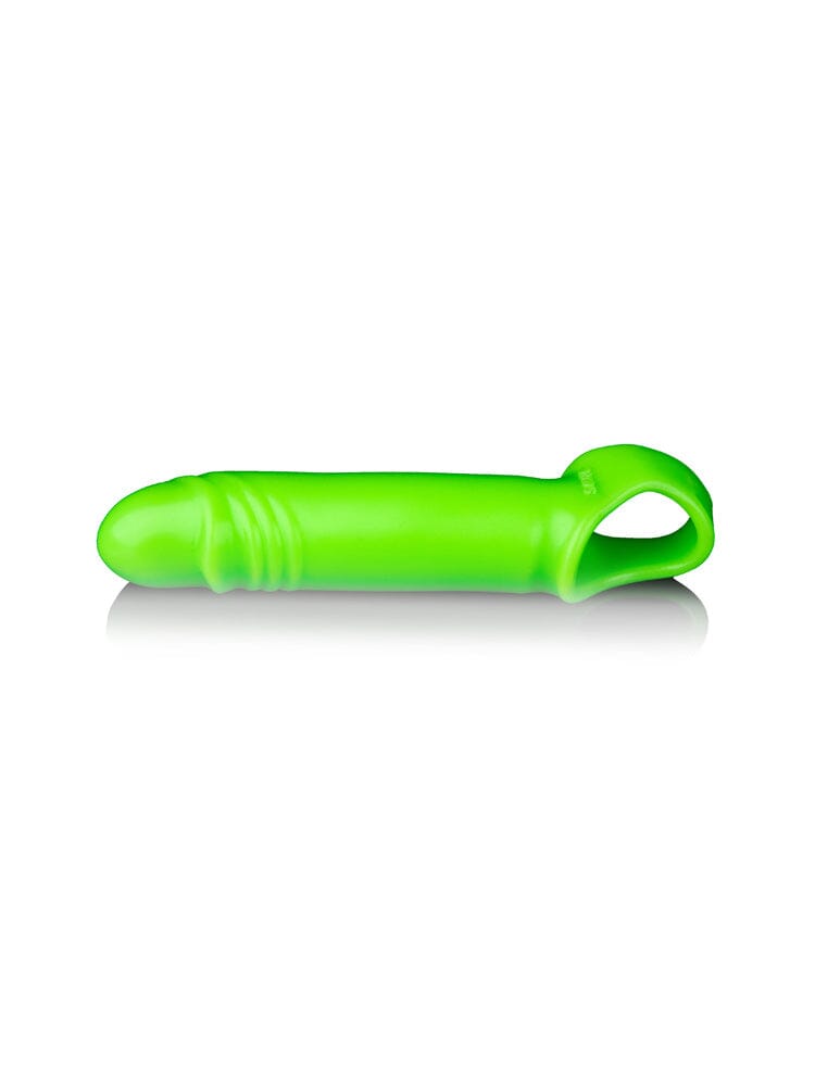 OUCH! Glow In The Dark Smooth Penis Sheath More Toys Shots America Green