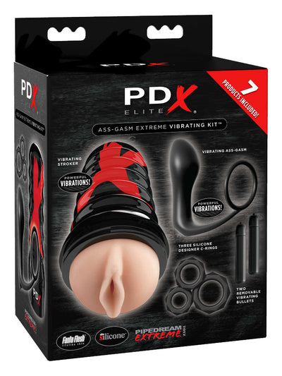 PDX Elite Ass-Gasm Extreme Vibrating Kit More Toys Pipedream Products