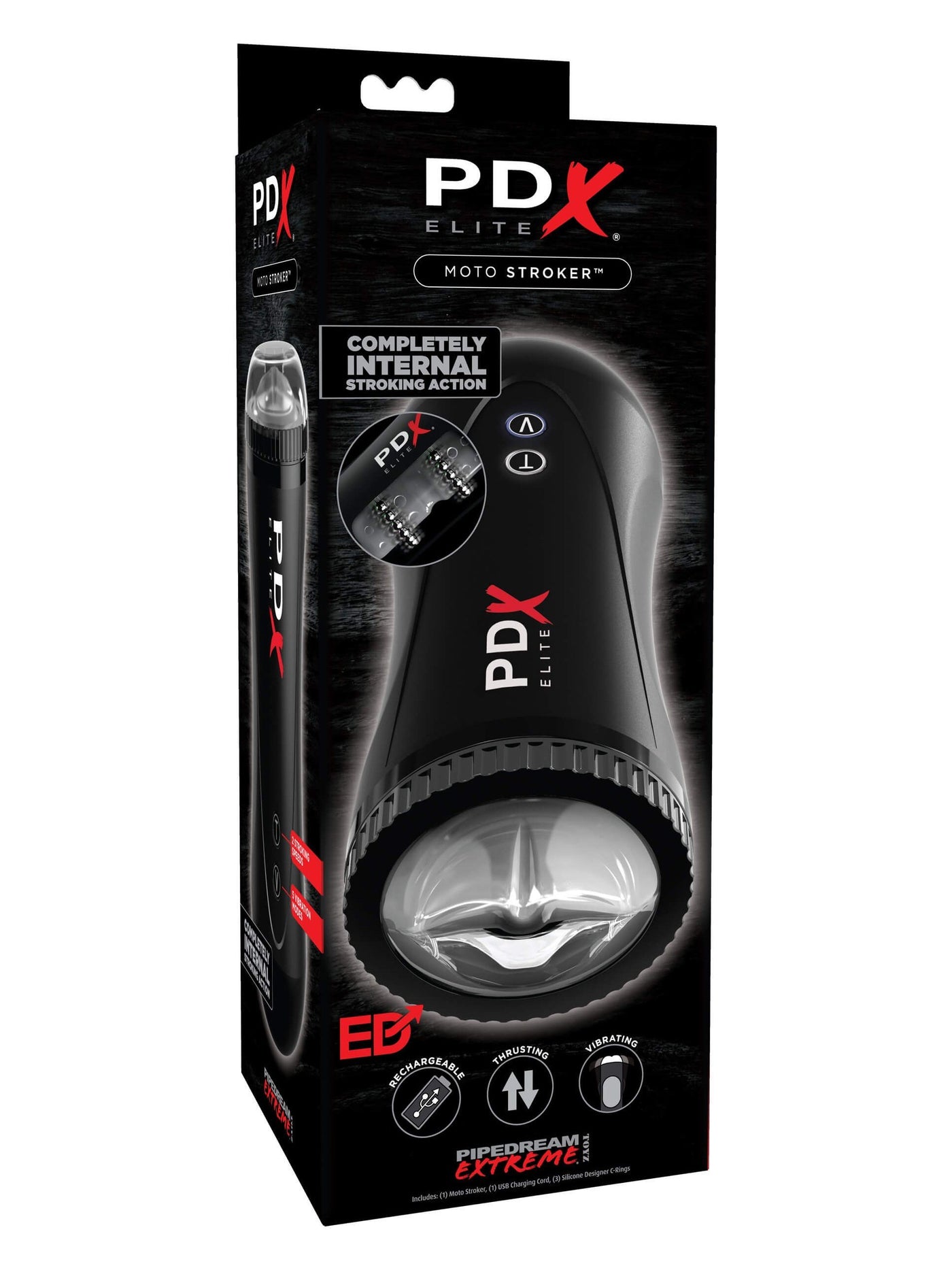 PDX Elite Thrusting Motor Stroker Masturbators Pipedream Products